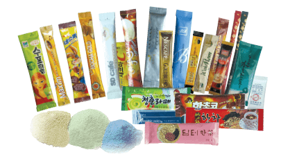 粉末/ 顆粒條狀包裝機 HSS-303- 成品範例- 隆典科技