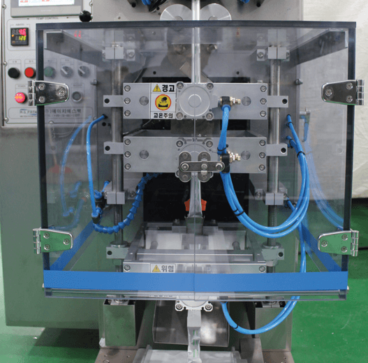 液體三面封/條式包裝機 HSL-606- 二次封口與裁切機構- 隆典科技